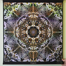 Load image into Gallery viewer, Organic UV psychedelic trippy Mandala tapestry by crealab108 Koh Pha ngan
