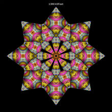 Load image into Gallery viewer, Experimental Area UV Canopy Set A B C D - trippy psychedelic festival party decor
