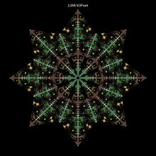 Charger l&#39;image dans la galerie, Galactiverse UV Canopy Set A B C D - trippy psychedelic festival party decor
