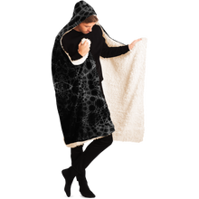 Load image into Gallery viewer, The Grid Hooded Blanket - AOP
