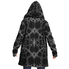 Charger l&#39;image dans la galerie, The Grid Cosmic Fractal Cloak ,Hoodie Blanket, Psychedelic Hooded, Festival Blanket
