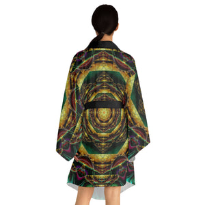 Ayamantra - Trippy Psychedelic Fractal and sacred Geometry Mandala Kimono Unisex