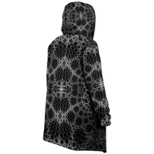 Load image into Gallery viewer, The Grid Cosmic Fractal Cloak ,Hoodie Blanket, Psychedelic Hooded, Festival Blanket
