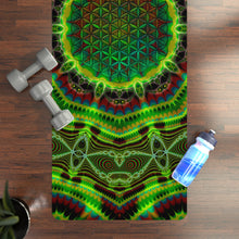 Load image into Gallery viewer, Sawadee - Rubber Yoga Mat Fractal  and Geometry Mandala
