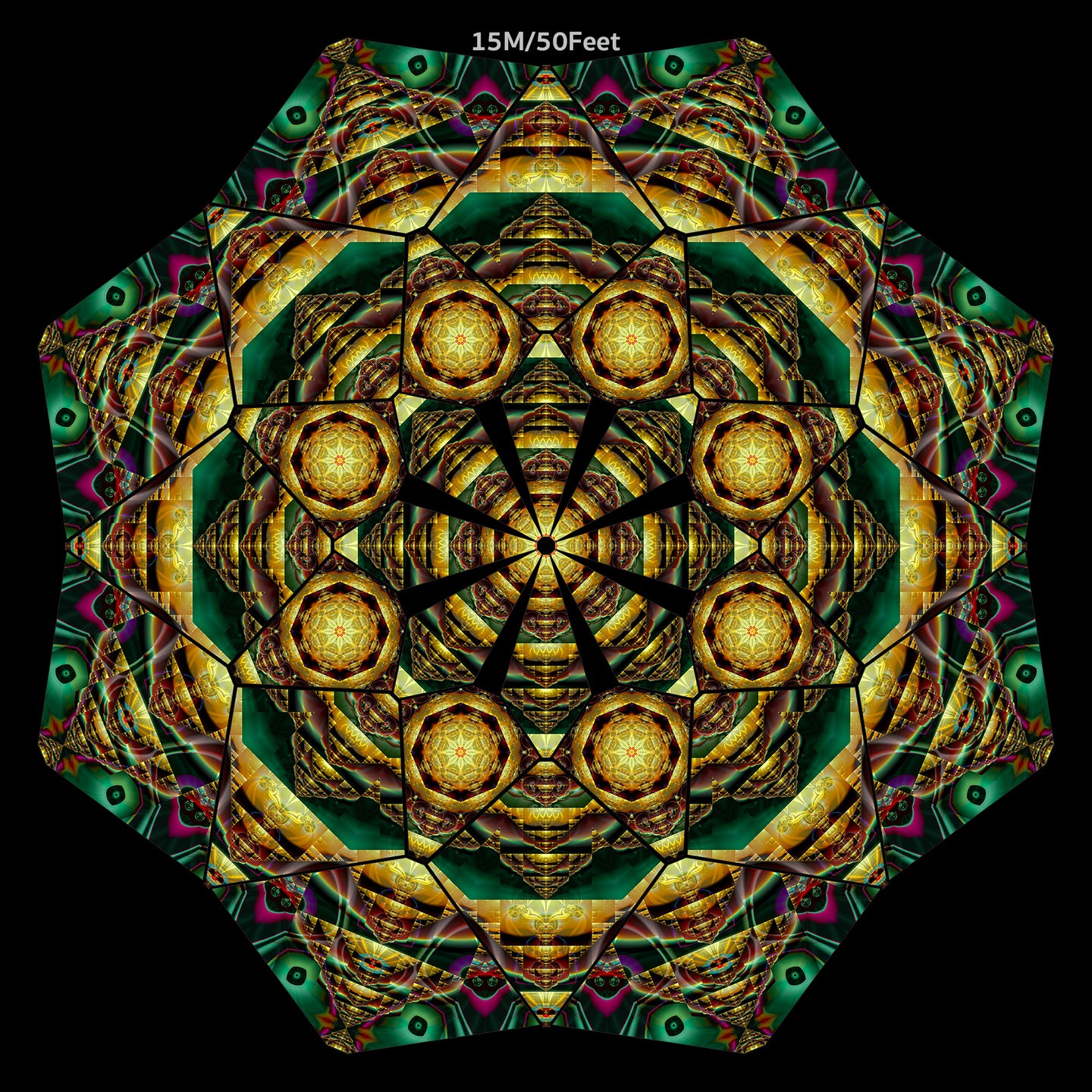 Ayamantra UV Canopy set A B C D - Trippy psychedelic festival party and home decor