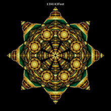 Load image into Gallery viewer, Ayamantra UV Canopy set A B C D - Trippy psychedelic festival party and home decor
