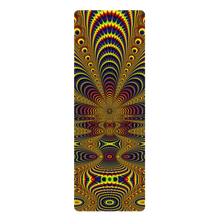 Charger l&#39;image dans la galerie, Printed Rubber Yoga Mat psychelelic Mandala fractal Koh Pha-Ngan Crealab108 psychedelic

