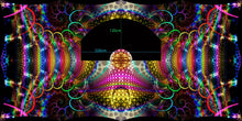 Load image into Gallery viewer, Experimental Area UV DJ Booth Tapestry 3/6Meter - 120/240 inches Experimental Area UV DJ Booth Tapestry 3/6Meter - 120/240 inches Crealab108
