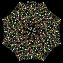 Charger l&#39;image dans la galerie, Galactica UV Canopy Set A B C D - trippy psychedelic festival party decor
