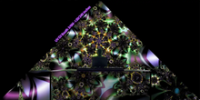 Charger l'image dans la galerie, Galactica UV DJ Booth Triangle Tapestry 3/6Meters - 120/240 inches Galactica UV DJ Booth Triangle Tapestry 3/6Meters - 120/240 inches Crealab108
