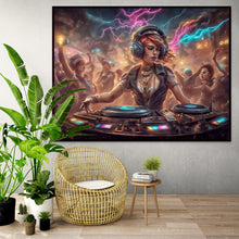 Load image into Gallery viewer, Dj mix in rave party psychedelic trippy design by Crealab108

