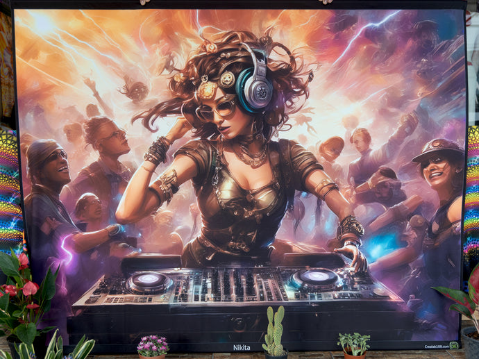 Nikita dj at work blast dance floor