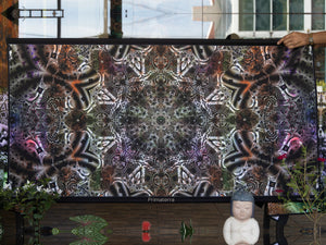 Primaterra UV psychedelic mandala trippy tapestry by Crealab108 Koh Pha Ngan