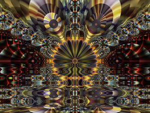 Scuti UV Psychedelic Fractal Tapestry