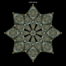 Charger l&#39;image dans la galerie, Silvery UV Canopy Set A B C D - trippy psychedelic festival party decor
