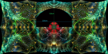 Load image into Gallery viewer, Symbiosis UV DJ Booth Tapestry 3/6Meters - 120/240 inches Symbiosis UV DJ Booth Tapestry 3/6Meters - 120/240 inches Crealab108
