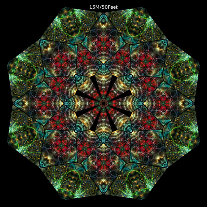 UV festival party canopy psychedelic trippy black light ultra violet decoration by Crealab108