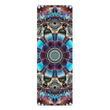 Load image into Gallery viewer, Printed Rubber Yoga Mat psychelelic Mandala fractal Koh Pha-Ngan Crealab108
