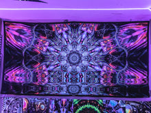 Load image into Gallery viewer, Winita UV Psychedelic Fractal Tapestry Winita UV Psychedelic Fractal Tapestry Crealab108
