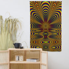 Charger l&#39;image dans la galerie, Dance for Sun Tapestry - Psychedelic Sacred Geometry Trippy Fractal Mandala Wall Hanging Party Backdrop
