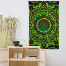 Load image into Gallery viewer, Sawadee Tapestry - Psychedelic Sacred Geometry Trippy Fractal Mandala Wall Hanging Party Backdrop
