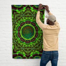 Load image into Gallery viewer, Sawadee Tapestry - Psychedelic Sacred Geometry Trippy Fractal Mandala Wall Hanging Party Backdrop
