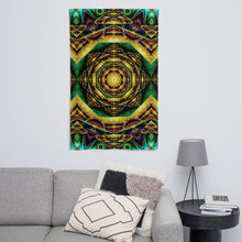 Load image into Gallery viewer, Ayamantra Tapestry - Psychedelic Sacred Geometry Trippy Fractal Mandala Wall Hanging Party Backdrop
