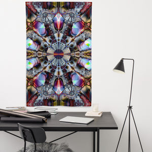 Other Dimension Tapestry - Psychedelic Sacred Geometry Trippy Fractal Mandala Wall Hanging Party Backdrop
