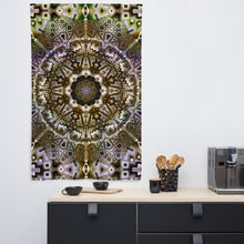 Load image into Gallery viewer, Organic Tapestry - Psychedelic Sacred Geometry Trippy Fractal Mandala Wall Hanging Party Backdrop

