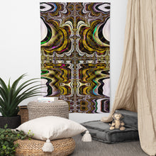 Load image into Gallery viewer, Changatrix Tapestry - Psychedelic Sacred Geometry Trippy Fractal Mandala Wall Hanging Party Backdrop
