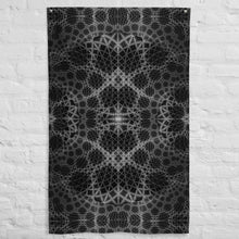 Charger l&#39;image dans la galerie, Psychedelic Fractal and sacred geometry Mandala trippy tapestry for Healing meditation by crealab108 koh Pha-ngan yoga festival decoration
