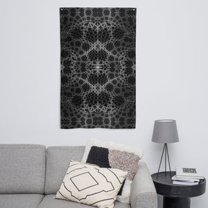 The Grid - Tapestry - Psychedelic Sacred Geometry Trippy Fractal Mandala Wall Hanging Party Backdrop