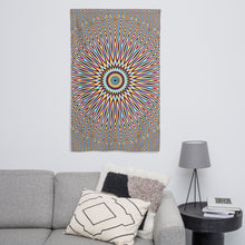 Load image into Gallery viewer, Flicker Tapestry - Psychedelic Sacred Geometry Trippy Fractal Mandala Wall Hanging Party Backdrop

