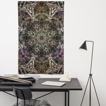 Load image into Gallery viewer, Primaterra Tapestry - Psychedelic Sacred Geometry Trippy Fractal Mandala Wall Hanging Party Backdrop
