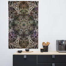 Load image into Gallery viewer, Primaterra Tapestry - Psychedelic Sacred Geometry Trippy Fractal Mandala Wall Hanging Party Backdrop
