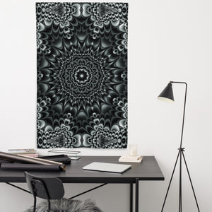 Tribal Tapestry - Psychedelic Sacred Geometry Trippy Fractal Mandala Wall Hanging Party Backdrop