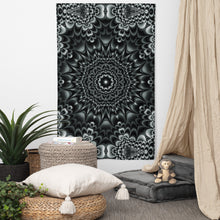 Charger l&#39;image dans la galerie, Tribal Tapestry - Psychedelic Sacred Geometry Trippy Fractal Mandala Wall Hanging Party Backdrop
