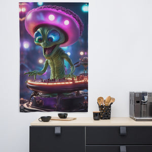 Shroomy Tapestry - Cosmic Psychedelic Wall Hanging Alien Mix Party Backdrop