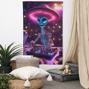 Shroobidoo Mix Tapestry - Cosmic Psychedelic Wall Hanging Alien Backdrop