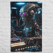 Load image into Gallery viewer, Psylien Tapestry - Cosmic Psychedelic Trippy Wall Hanging Alien Party Backdrop
