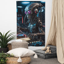 Load image into Gallery viewer, Psylien Tapestry - Cosmic Psychedelic Trippy Wall Hanging Alien Party Backdrop
