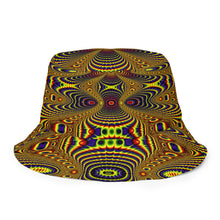 Charger l&#39;image dans la galerie, Ayamantra/Dance for Sun - Reversible bucket hat psychedelic fractal mandala
