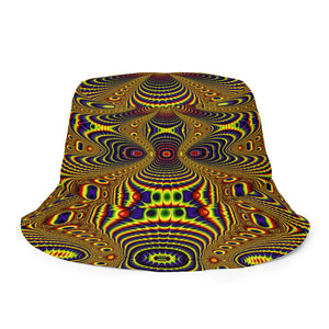 Ayamantra/Dance for Sun - Reversible bucket hat psychedelic fractal mandala