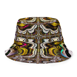 Changatrix/Totem - Reversible bucket hat psychedelic fractal mandala and sacred geometry