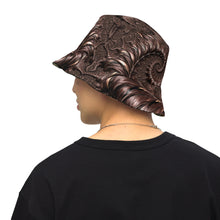 Charger l&#39;image dans la galerie, The Dark/Silvery - Reversible bucket hat psychedelic fractal mandala and sacred geometry

