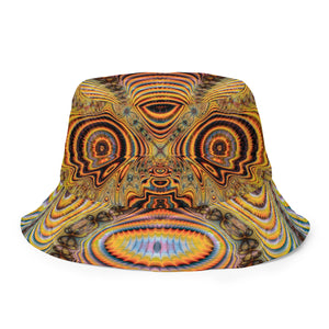 Bubble Ruptor/Organic - Reversible bucket hat psychedelic fractal mandala and sacred geometry