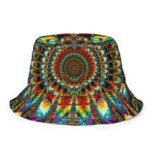 Charger l&#39;image dans la galerie, Geronima/Lets Dance - Reversible bucket hat psychedelic fractal mandala and sacred geometry
