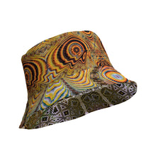 Load image into Gallery viewer, Bubble Ruptor/Organic - Reversible bucket hat psychedelic fractal mandala and sacred geometry
