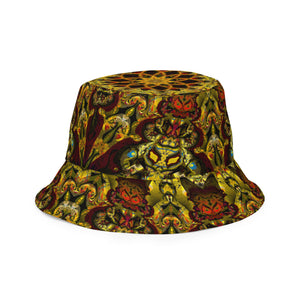 Changatrix/Totem - Reversible bucket hat psychedelic fractal mandala and sacred geometry