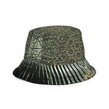 Load image into Gallery viewer, The Dark/Silvery - Reversible bucket hat psychedelic fractal mandala and sacred geometry

